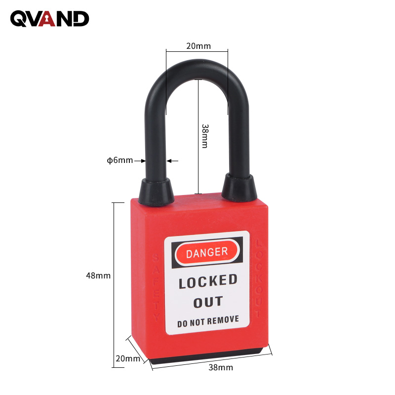 38mm Dust Proof Insulation Loto Safety Padlock Lockout with Security Lock