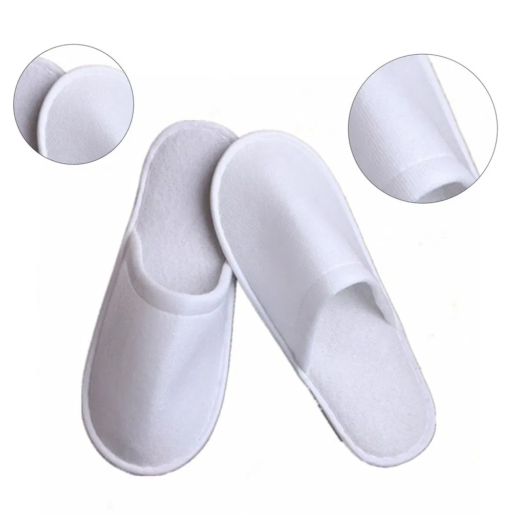 Hotel Slippers Custom Disposable Convenient Thick Bottom Plush Floor SPA Slippers Environmentally Odorless Slippers for Hotel