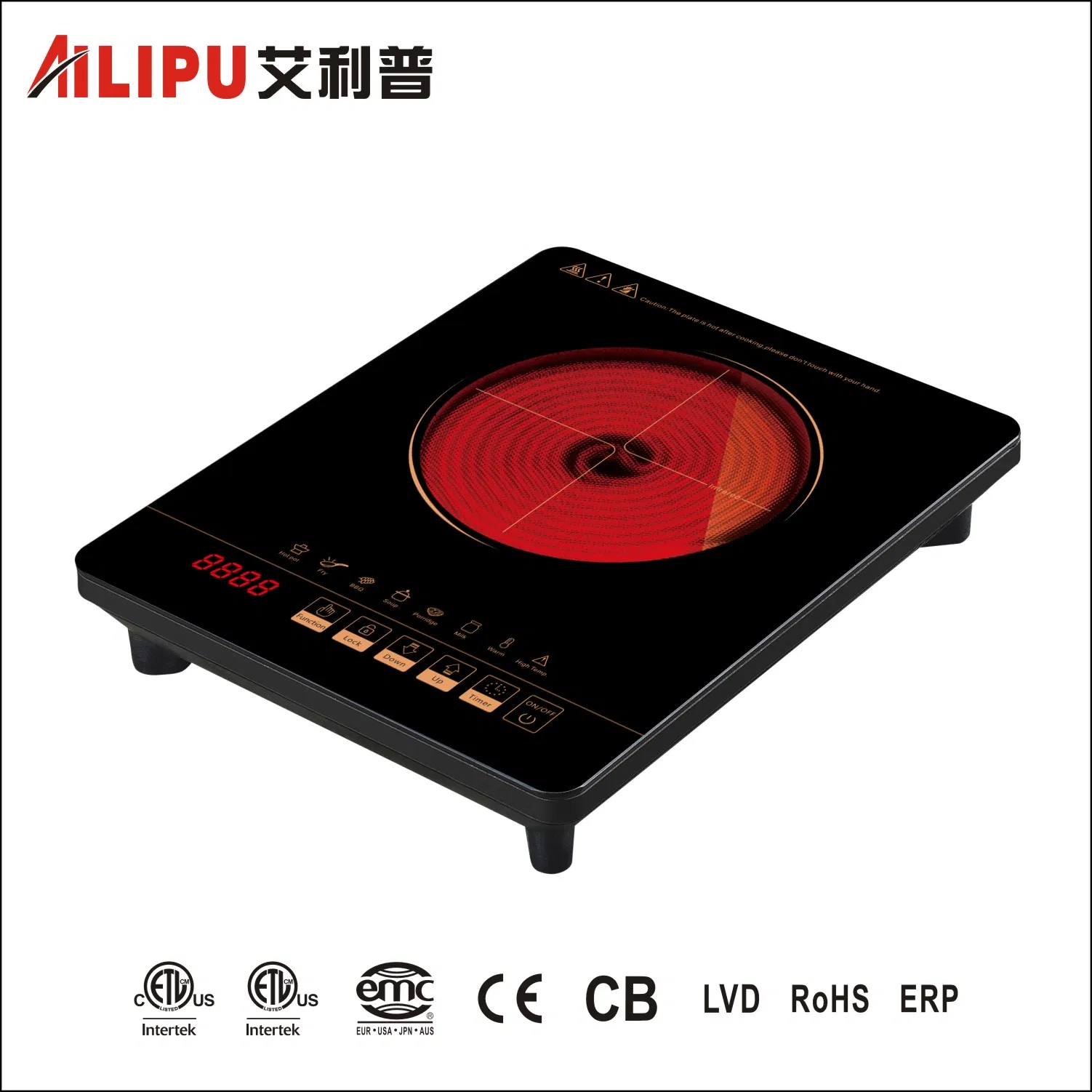 Countertop Single Hob Induction Cooking Hot Plate Infrared Cooker