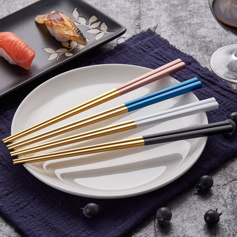 Deacory Wholesale Chinese Stainless Steel Restaurant Chopsticks Set for Wedding