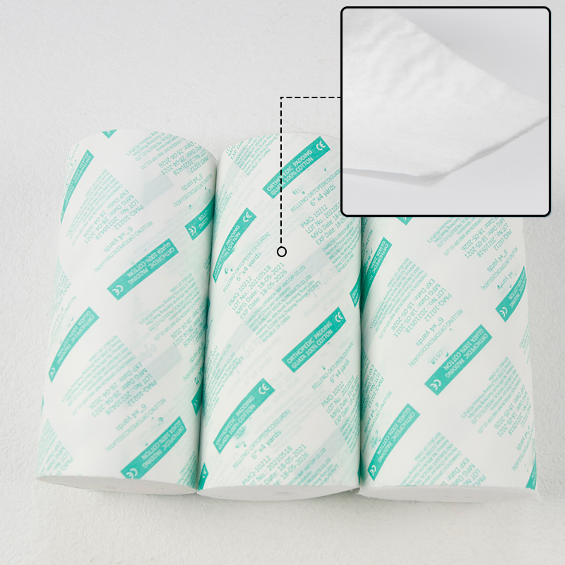 100% Cotton Cast Padding Cotton Roll Medical Consumables for Wound Care Roll Undercast Supplies