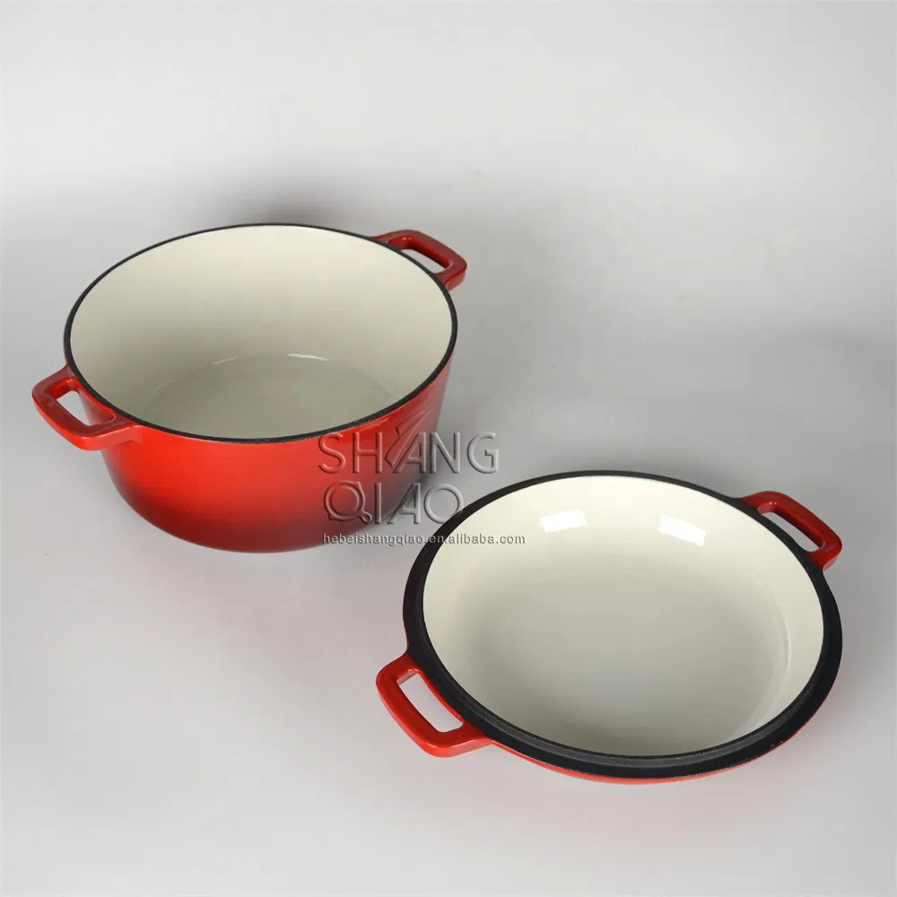 Эмалированная чугунная утятница 2 в 1, 26 см