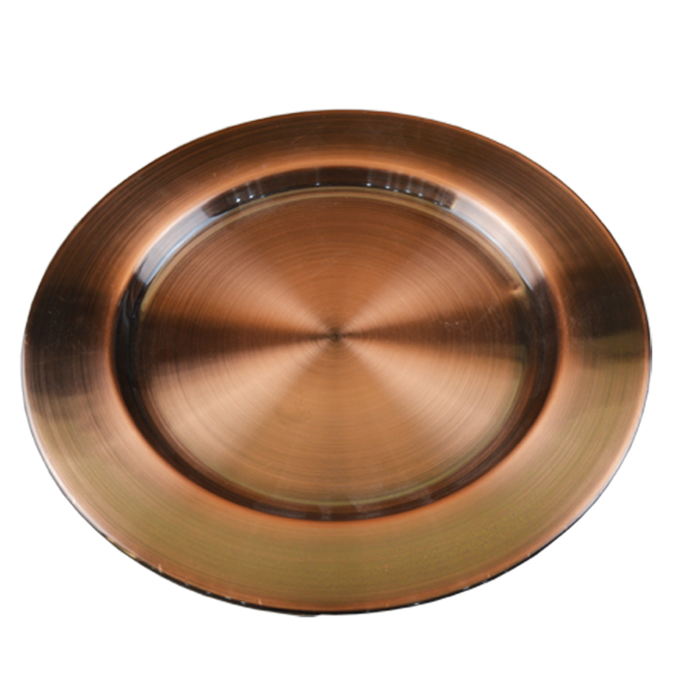 Plates and Dishes Charger Plate Metal Charger Dishes Plate for Wedding Party