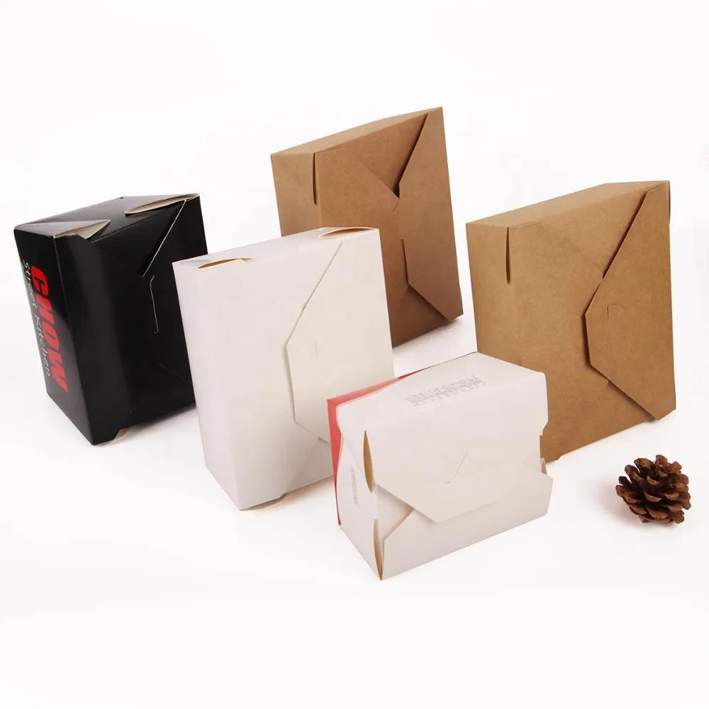 Eco Friendly Paper Lunch Box Biodegradable Bento Box Disposable Food Box