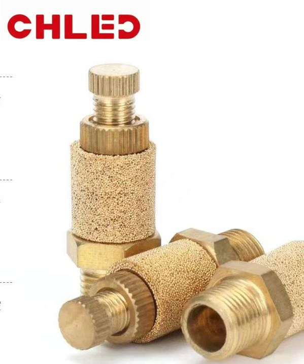 Пневматический глушитель SLL, медный, с фильтром