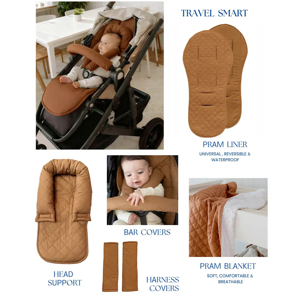 Easy to Remove Comfortable Soft Breathable for Toddler Pram Child Seat Cushion Cover