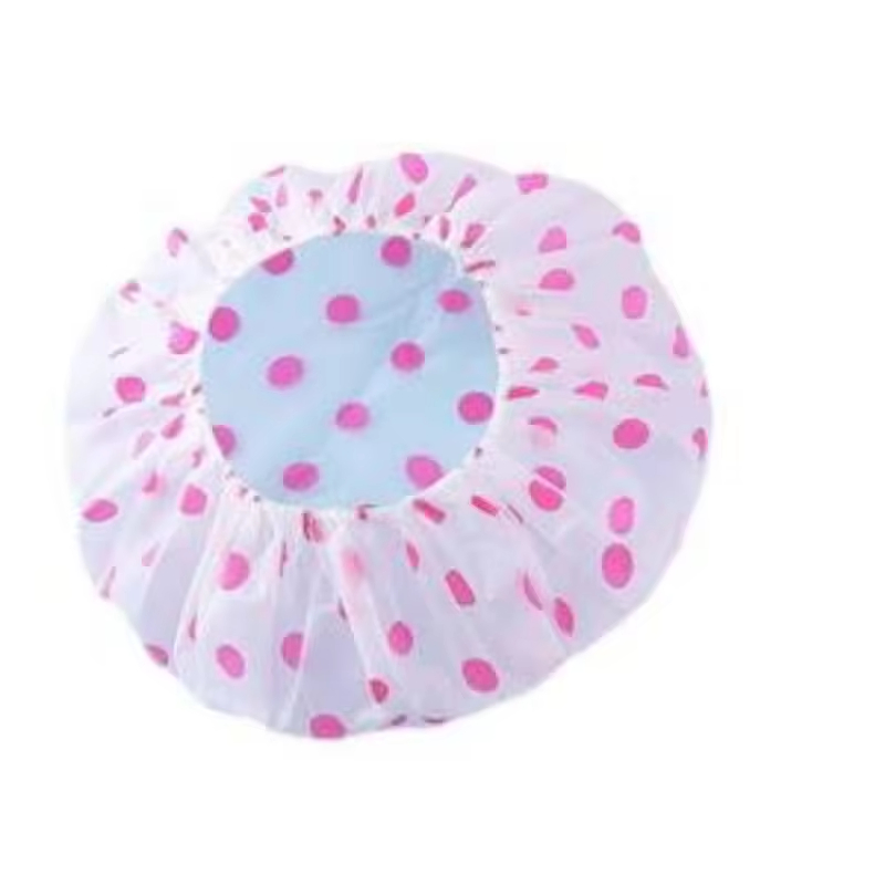 High-Quality Adorable Reusable Waterproof Bathing Cap Elastic Band Shower Cap