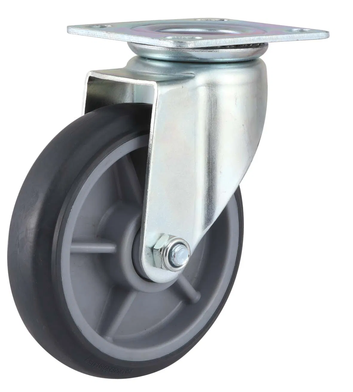 Globe Furniture Wheels Threaded Stem Industrial TPR Casters Wheels for Leg Facilities