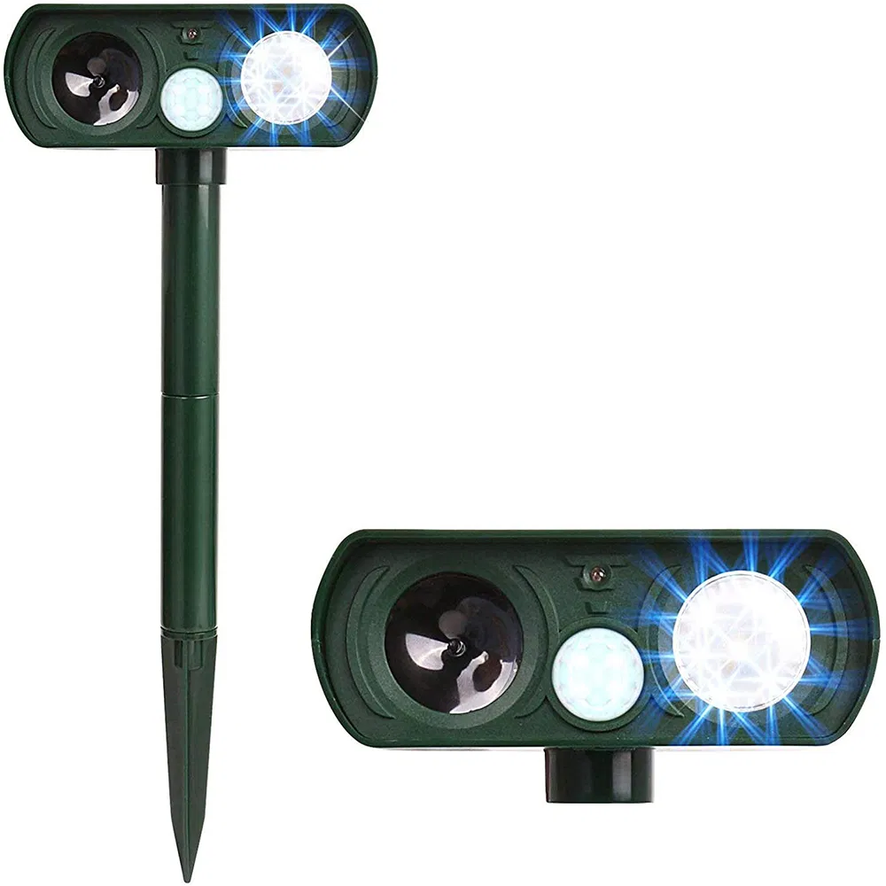Solar Garden Lights Pest Repeller Dog Cat Repeller, Ultrasonic Animal Repeller with Motion Sensor