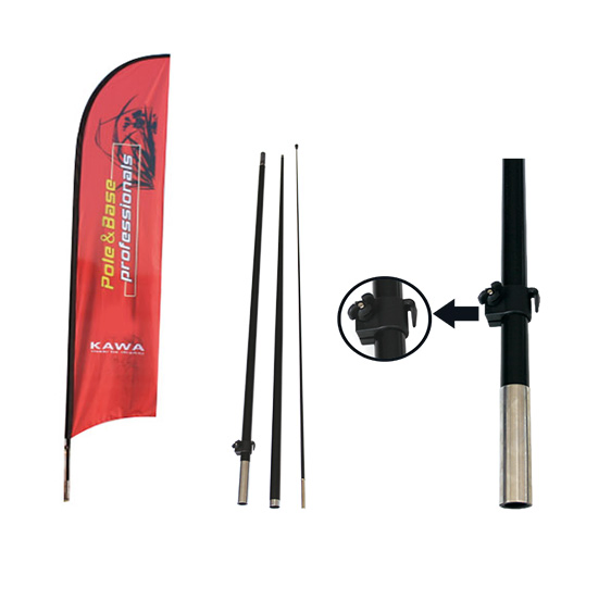 Fast Deliver Customizable Advertising Beach Flags with Full Fiberglass Flag Pole Ground Spike and Cross Stand