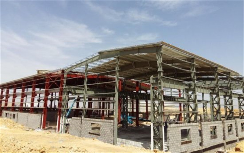 New Design Prefab/Prefabricated Low Price Light Weight Metal Frame Steel Structure Frame Workshop Building