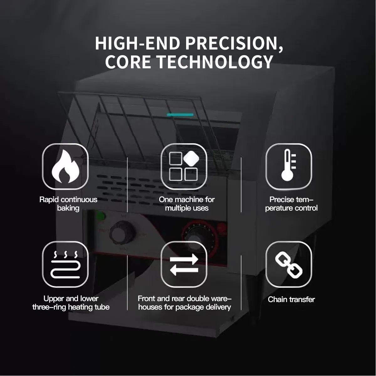 Multi Function Automatic Chain Toaster