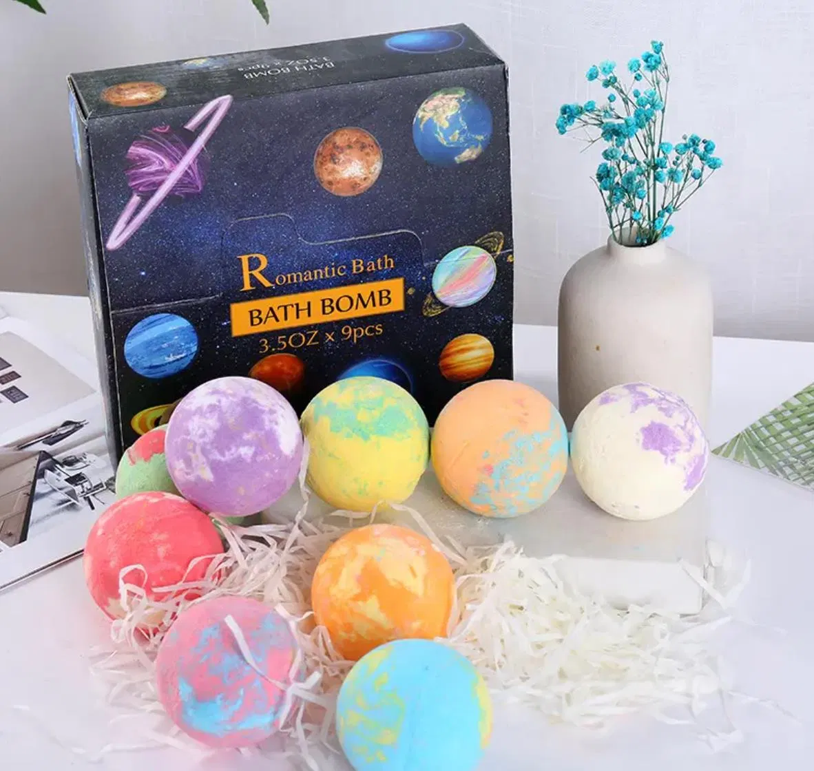 Online Wholesale and Retail Colorful Foot Pedicure Bath Bombs Custom Bath Bom Ball SPA Foot Bath Bombs Bath Balls in Gift Set for Pedicure