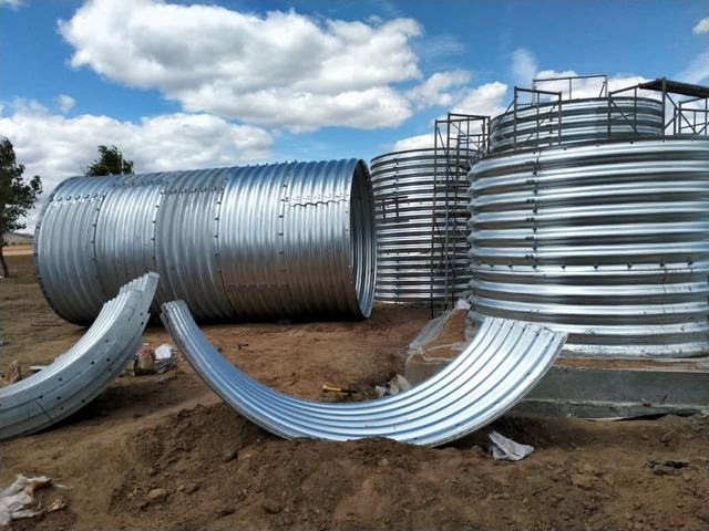 36 Inch Corrugated Metal Pipe Customizable Culvert Pipe Oval Shaped Stee Cheap