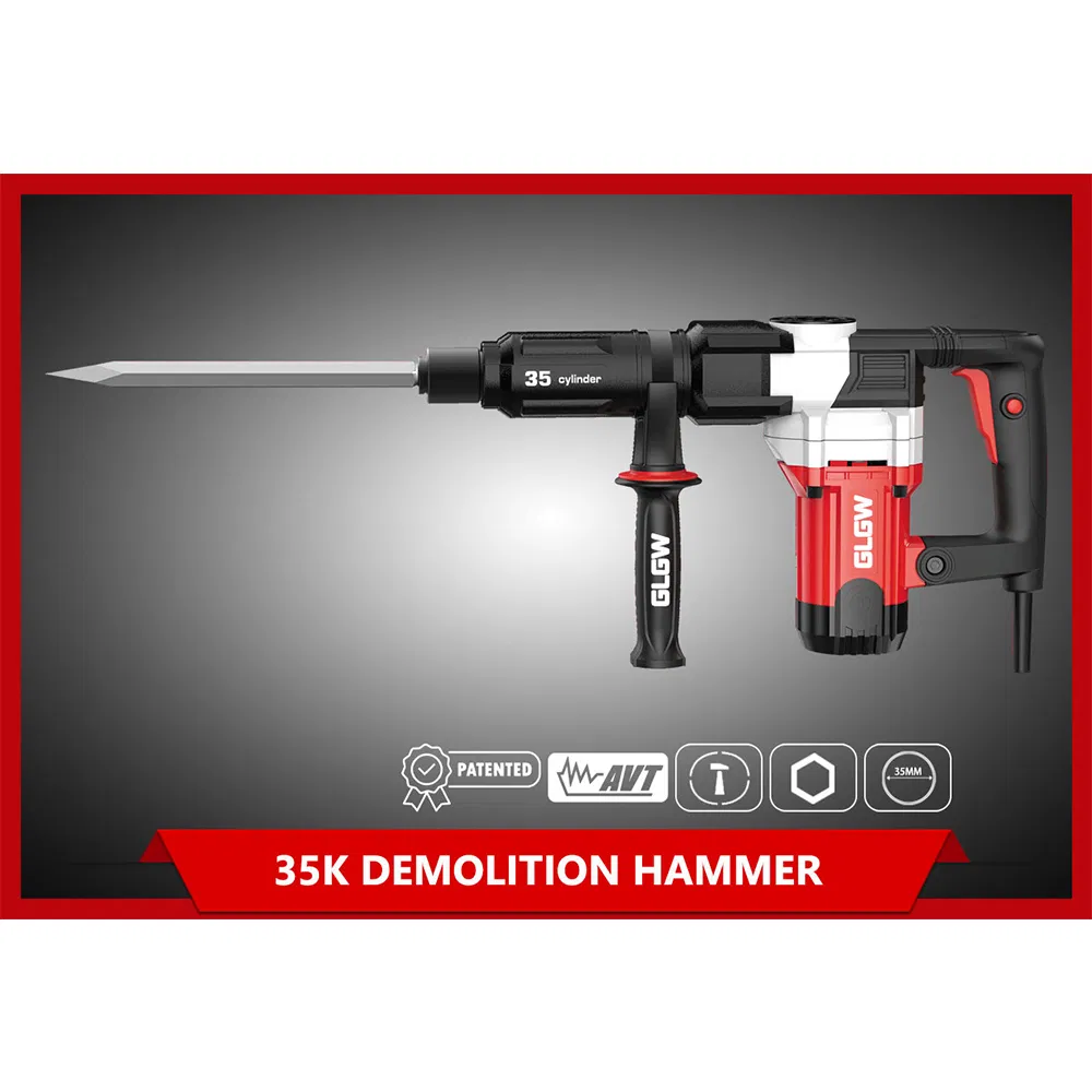 Отбойный молоток GLGW 1300W SDS Hex 35мм