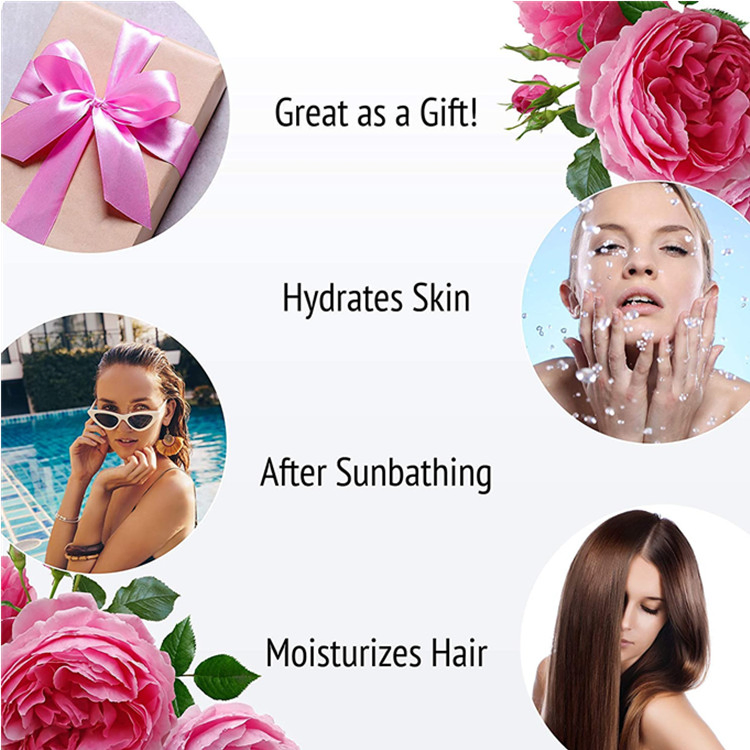 Organic Private Label Fresh Rose Water Spray for Face