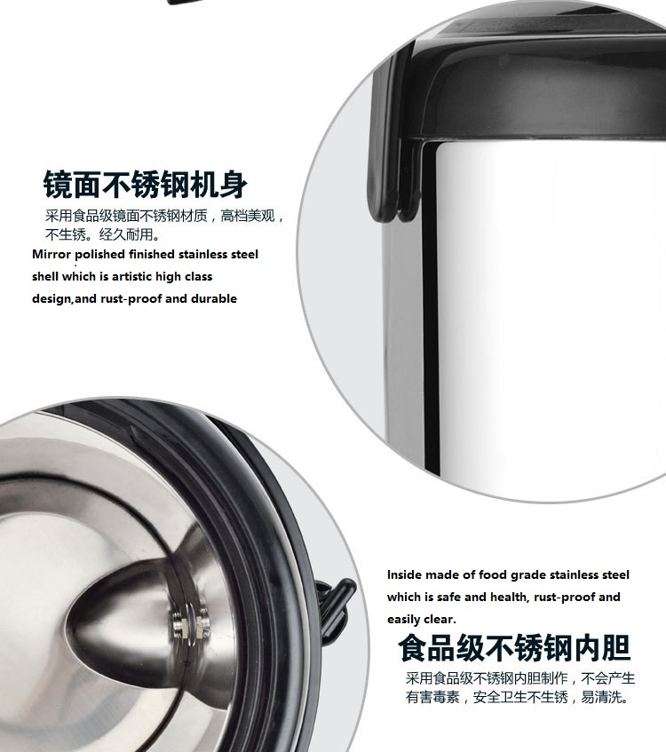Stainless Steel portable Hotel Domestic Beverage Dispenser Bucket Tea Barrel Drink Dispenser