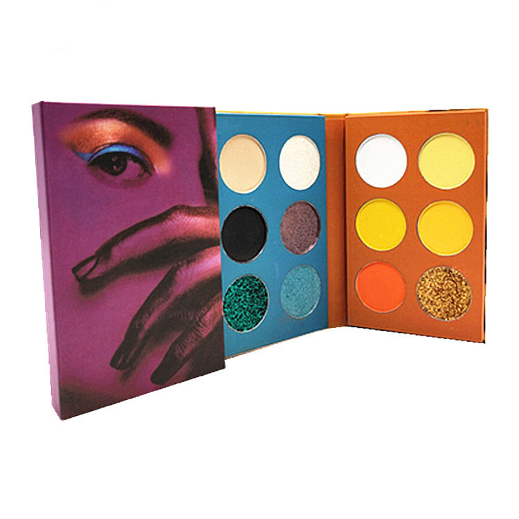 Private Logo 24-Color Double-Door Folding Glitter Pearly Matte Earth Color Eyeshadow Palette