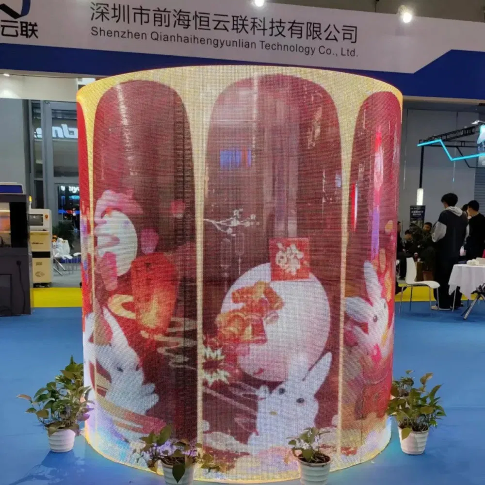 Energy Saving Flexible LED Transparent Screen for Car Dealerships