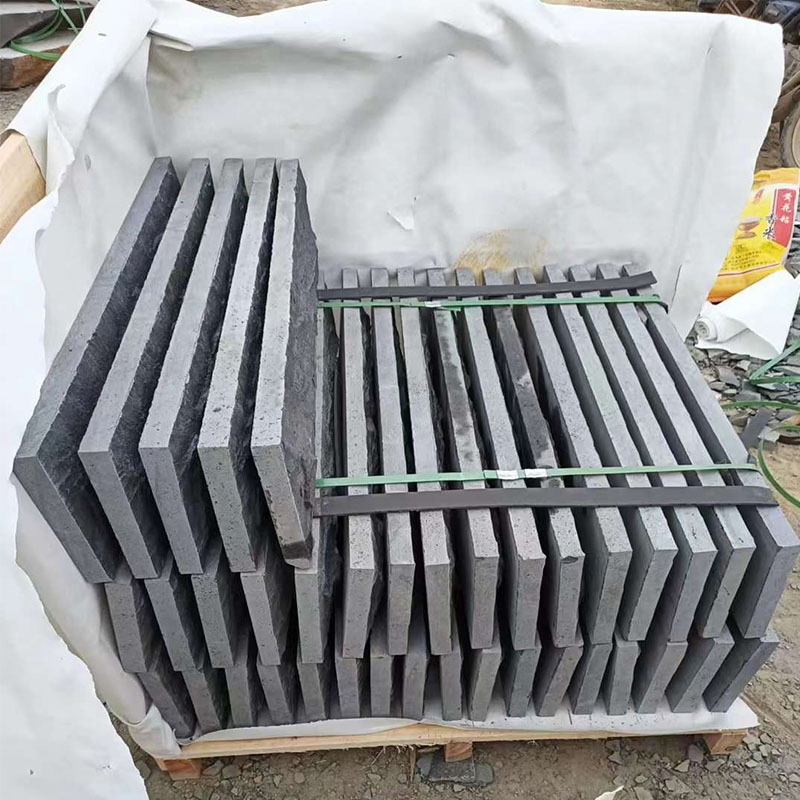 Mushroom & Flamed Dark Basalt Stone Wall Tiles