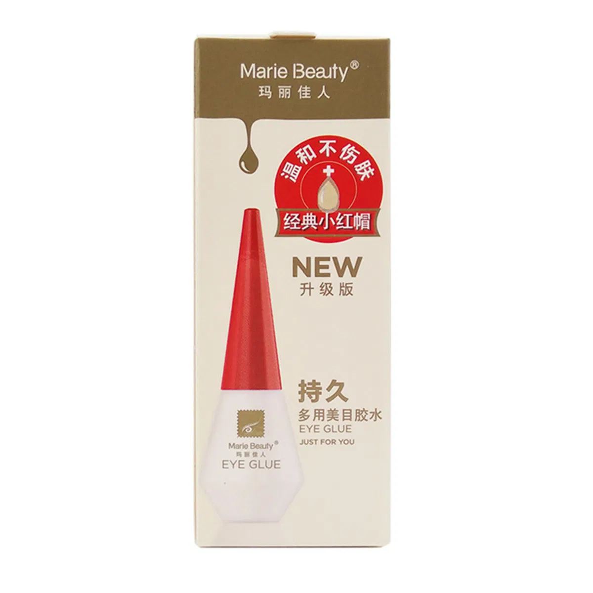 12ml Transparent Glue with Red Cover Double Eyelid False Eyelash Glue