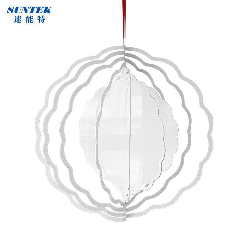 Sublimation Hanging Custom Shape Double Sided 3D Multi Wind Spinner