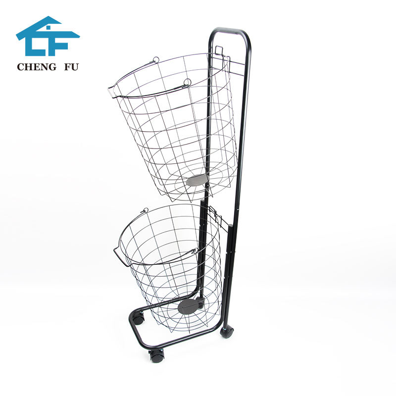 Durable Metal Clothes Storage Cart
