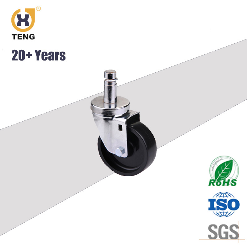 OEM China Factory Industry Medium Duty 3 Inch Rigid Fix White PA Nylon Castor Trolley Wheel Caster