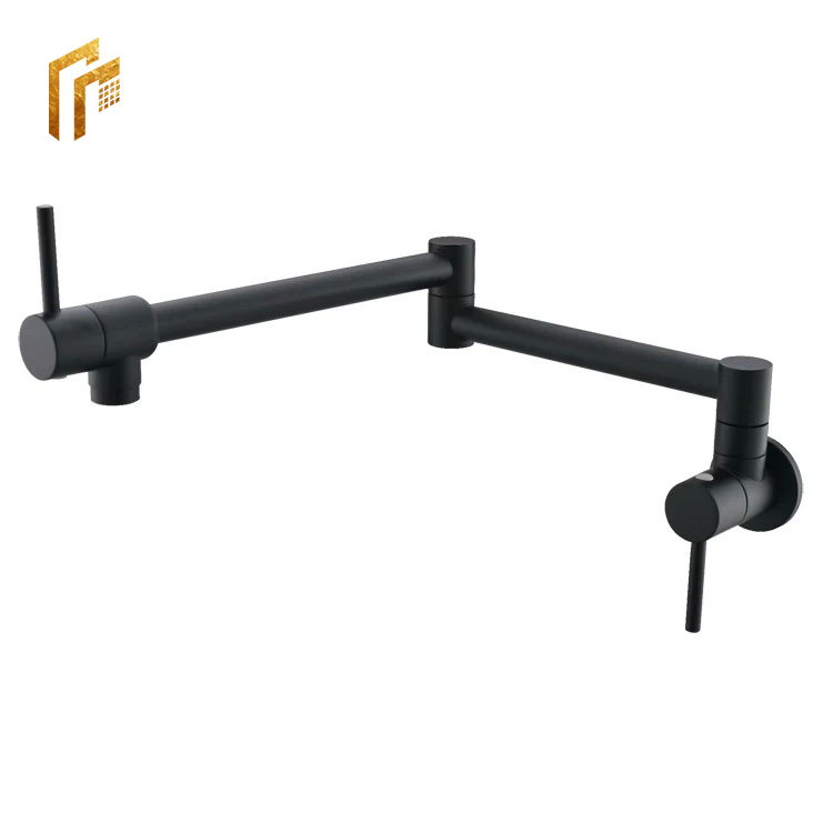 Factory Direct Price Best Commercial Matte Black Kitchen Pot Filler Over Stove Tap Faucet