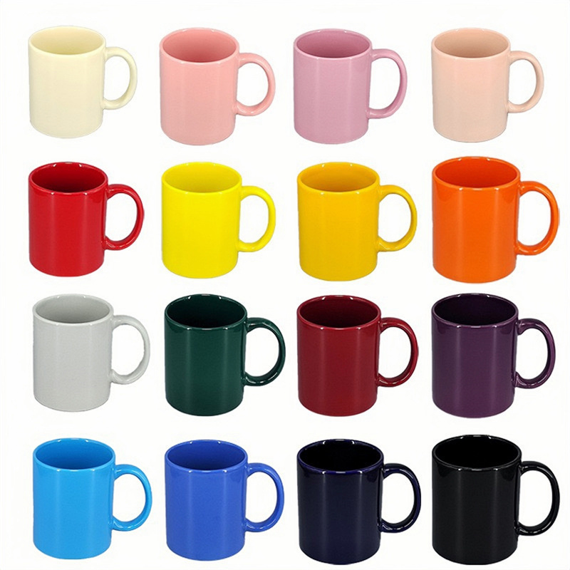 Custom Sublimation Ceramic Mug Round Handle 340ml 11oz Cup