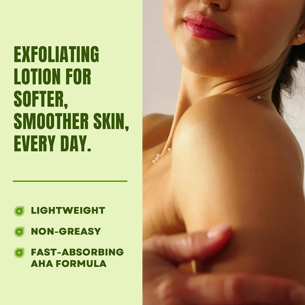 Exfoliating Moisturizing Brightening Smoothing Lactic Acid Daily Body Lotion for Rough Dry