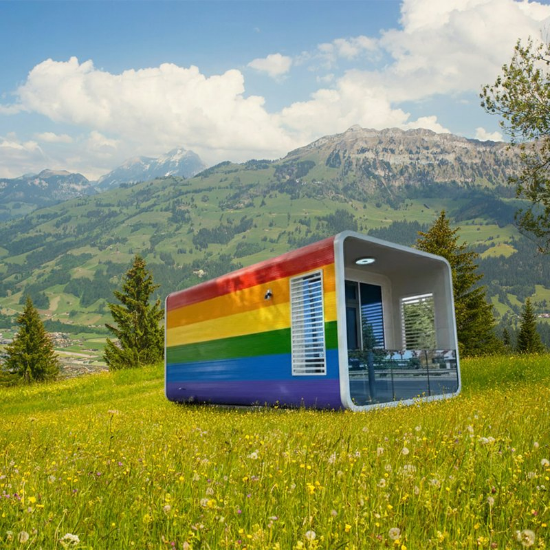 Steel or Alluminum Door Flexibly Combinable Apple Cabin Modular Home Mobile Container House