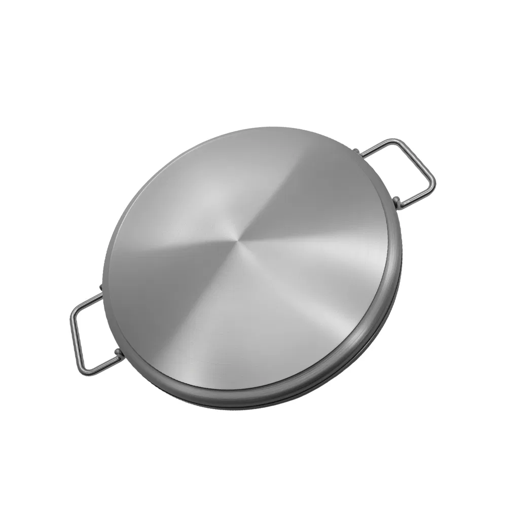 Stainless Steel Pancake Crepes Tortillas Doti Frying Eggs Veggies Induction Flat Skillets