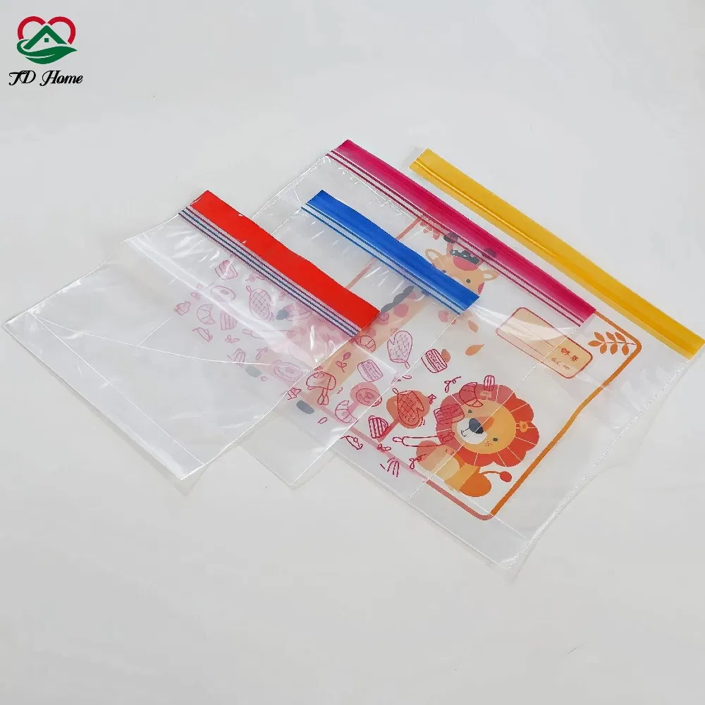 Custom Logo Resealable Transparent Food Packaging Plastic Ziplock Zipper Bags