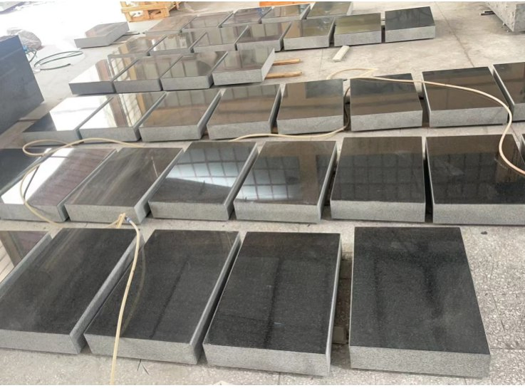 Absolute Black Natural Stone Black Granite Monument Headstones Tombstone