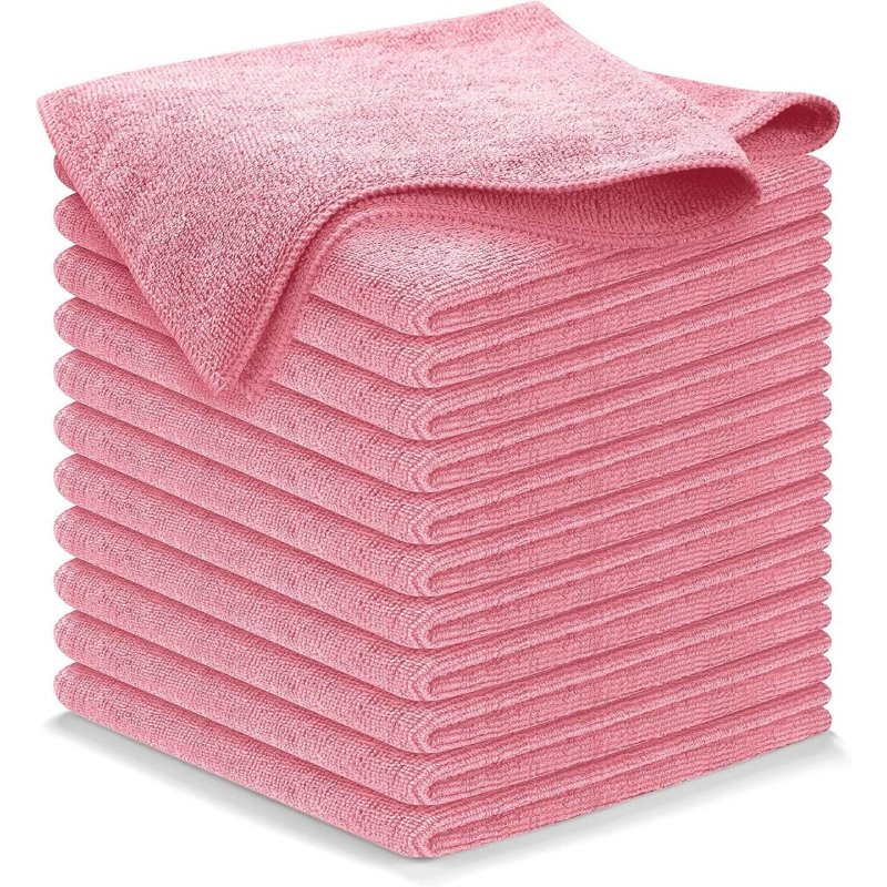 Multipurpose Red Car Interior Cleaning Microfiber Towel, 200GSM, 300GSM, 400GSM Available