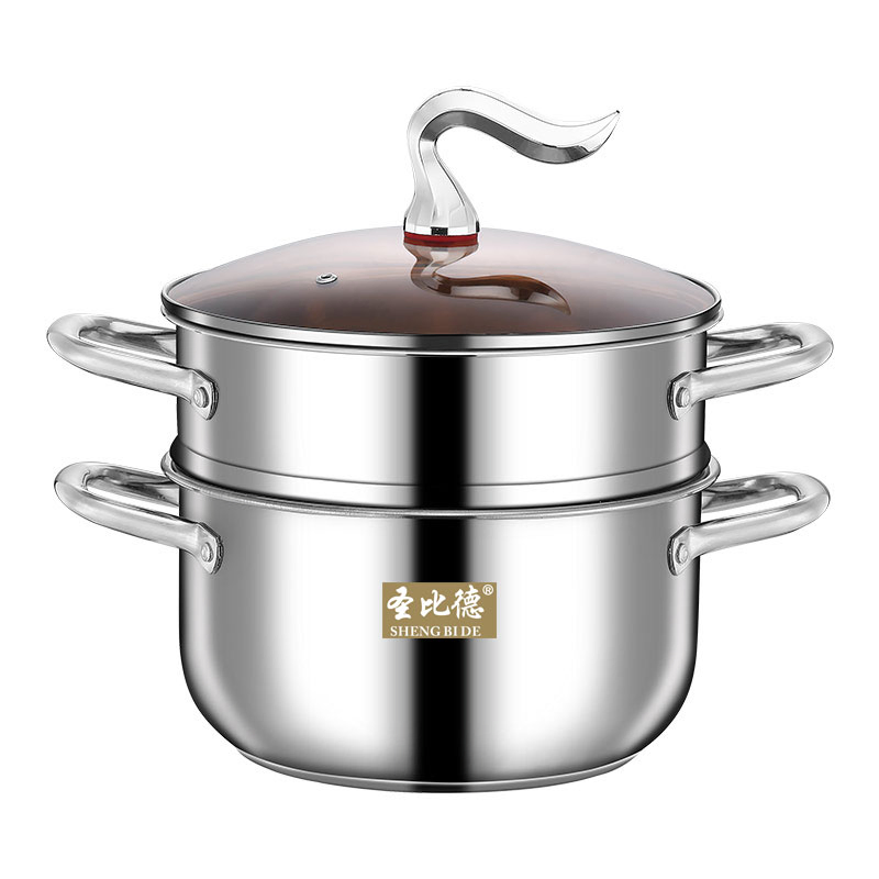 Wholesale Factory Direct Sale Durable Stainless Steel Double-Deck Steamer