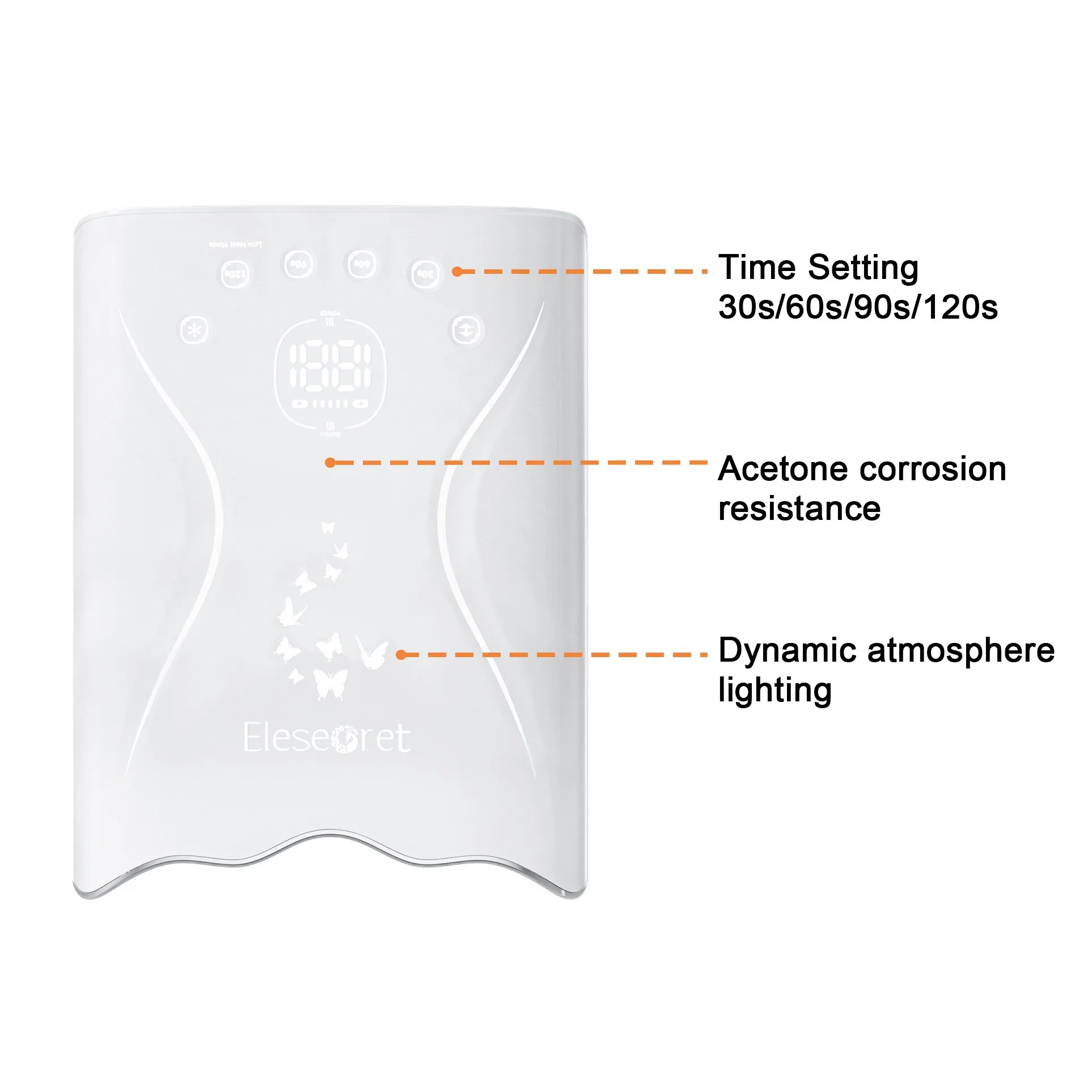 OEM/ODM Nail UV Lamp 115W 45 Beads Rechargeable Nail Lamp for Salon