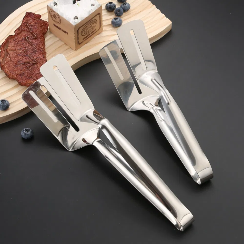 Multifunctional Steak Clip Frying Shovel BBQ Tongs Frying Fish Spatula Mi25748