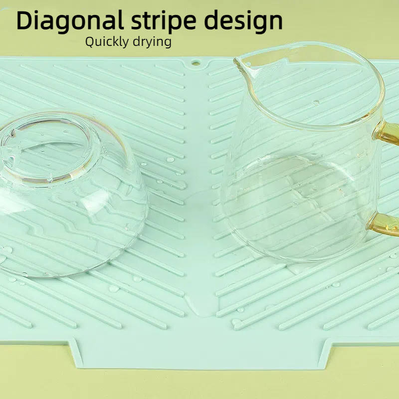 Кухонный коврик для сушки посуды из силикона