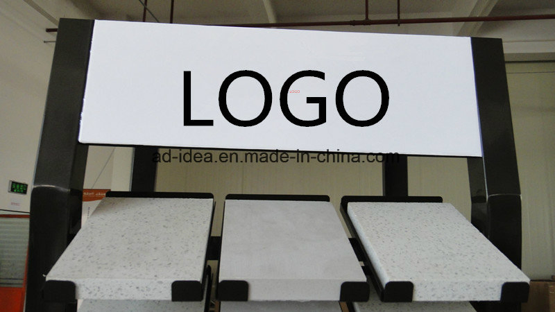 Customize Multi Style Metal Waterfall Tile/Stone/Ceramic Display Stand