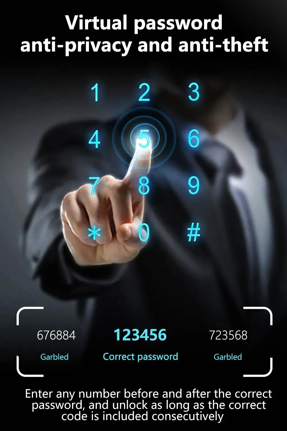 Bingoelec Waterproof Brazil Smart Security Digital Door Lock Facial Recognition Tuya WiFi Door Locks