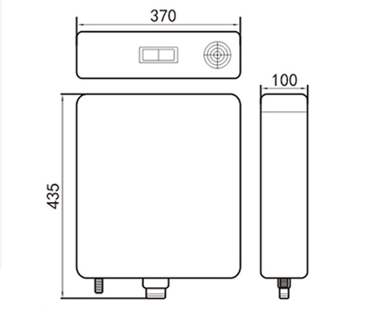 Sanitary Ware Custom Printing Plastic Toilet Water Tank