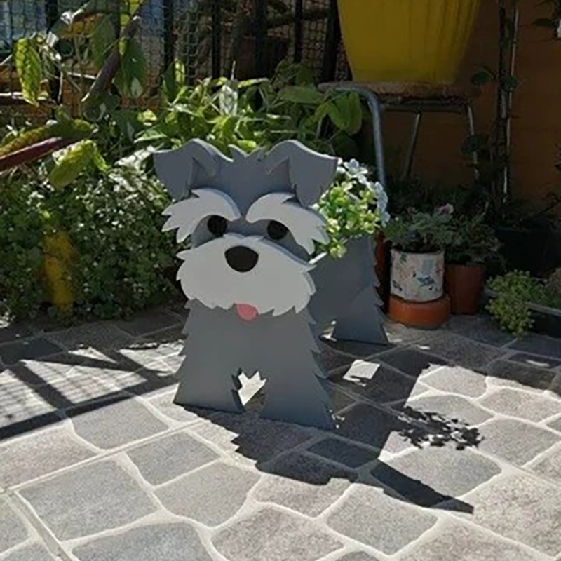 Декор садовый ПВХ-кашпо для собак уличный