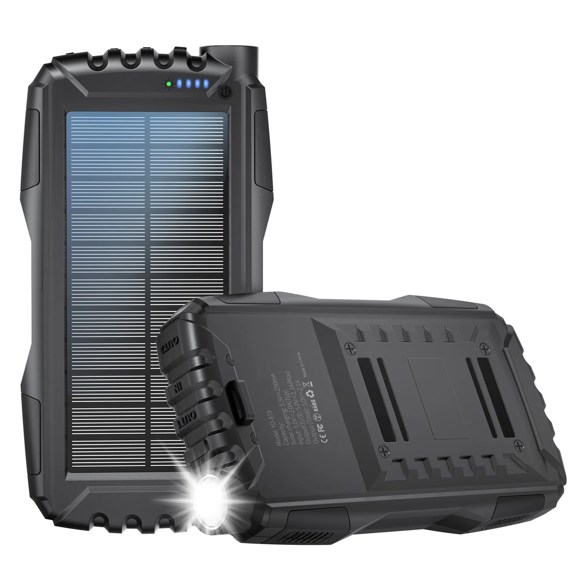 Waterproof Outdoor Solar Power Bank 42800mAh Portable Charger Solar Power Bank