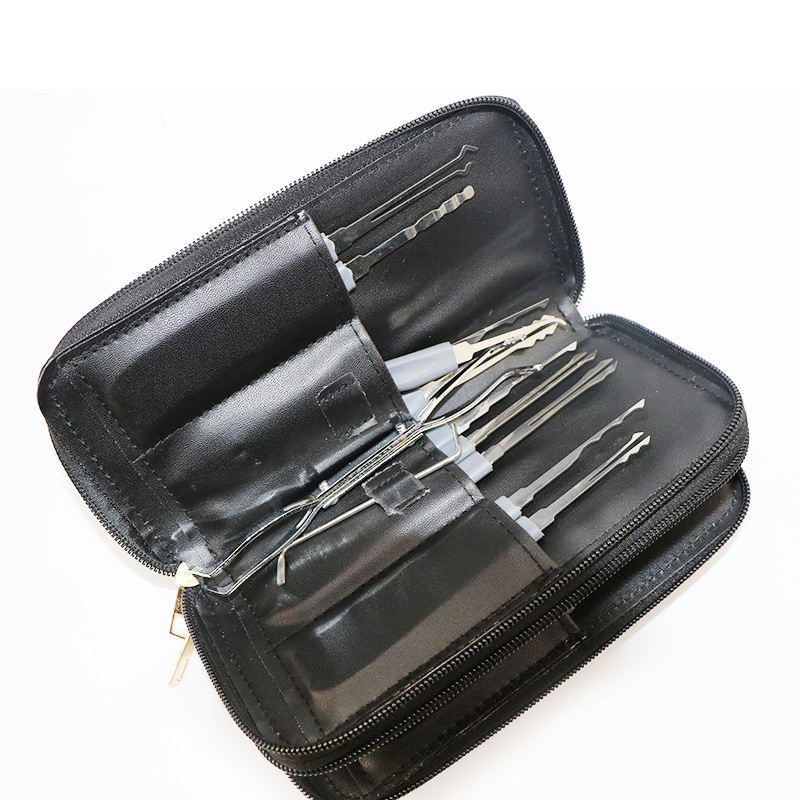 24 PCS Multitools 3 Transparent Stainless Steel Lock Pick Set Locksmith Tool Set