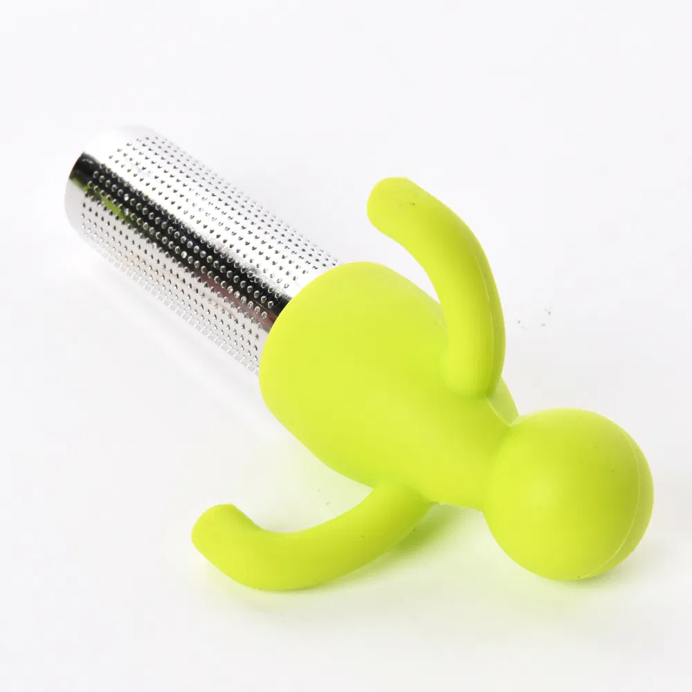 Tea Infuser Filter Silicone Handle Loose Stainless Steel Tea Ball Strainer