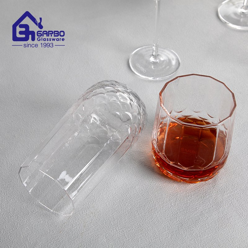 3PCS Set Glass Decanter Set with Heavy Base Line Design Elegant Decanter Wine Set