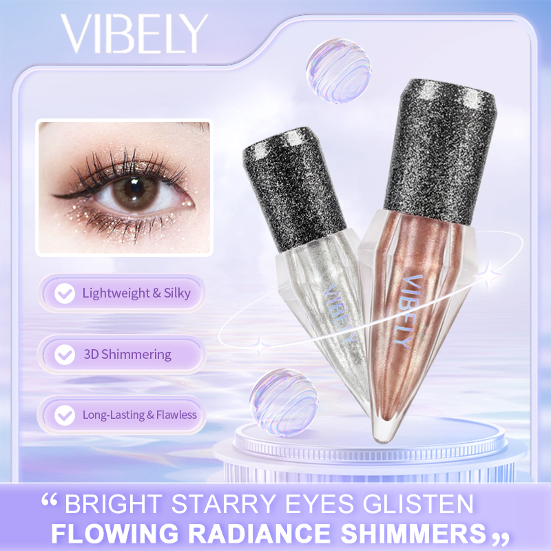 Glitter Sparkling Liquid Eye Shadow 3D Shimmer Lightweight Eyeshadow for Party