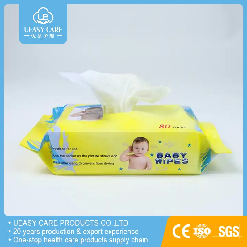 Biodegradable Bamboo Fiber Purified Water Baby Wipes Customized Package Baby Skin Body Mouth Cleaning Care Products Household Cleaning Regular Wet Wipes